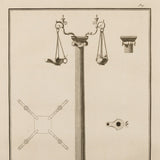 Late 18th century copperplate engravings from lamps and candelabra from Herculaneum. Published 1792. (A set of 36).