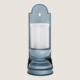 Ditchley Wall Light, metal body with frosted glass funnel. Made to order - supplied unpainted.