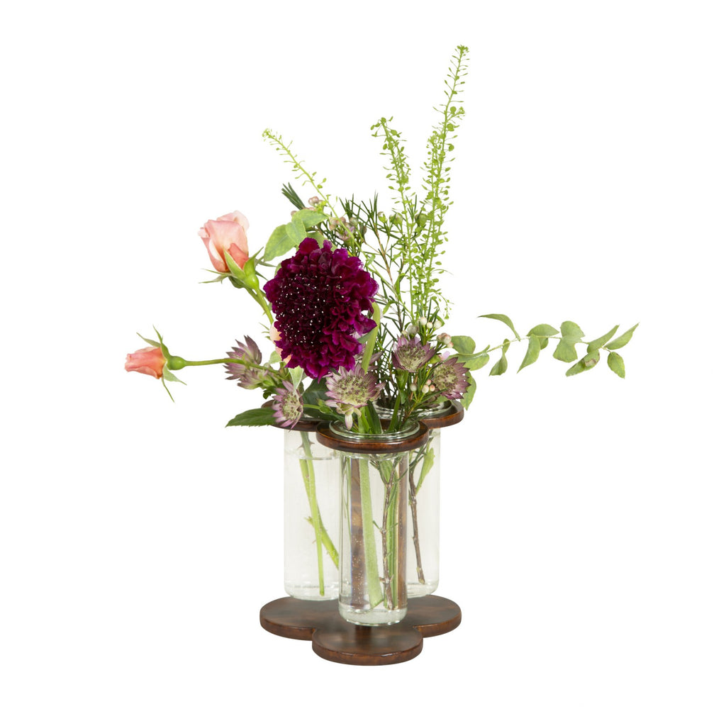 A COMPTON TREFOIL FLOWER HOLDER - TORTOISESHELL – Sibyl Colefax