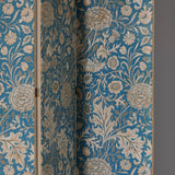 A late 19th century four fold screen covered in original William Morris printed linen (Cherwell pattern, designed by John Henry Dearle).