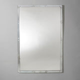 A very large rectangular mirror with border glass frame. Mid-20th century.