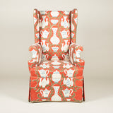 The Lancaster Wing Armchair. Made to order  in the fabric of your choice.