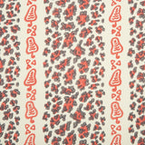 Sibyl Colefax & John Fowler 'Leopard Stripe Red' wallpaper.