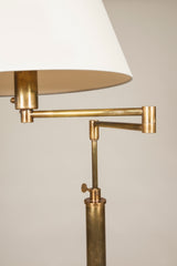 Billy Baldwin Standard Lamp. Antiqued Brass.