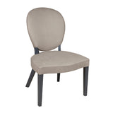 GEORGE III STYLE SIDE CHAIRS WITH BALLOON BACKS AND WIDE SERPENTINE SEAT FROMTS, COPIED FROM AN ORIGINAL PERIOD FRAME. MADE TO ORDER.