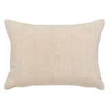 A RECTANGULAR CUSHION MADE UP FROM A PANEL OF ANTIQUE FEZ WEAVE FABRIC AND BACKED WITH  ANTIQUE FRENCH LINEN.