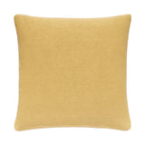A PAIR OF VINTAGE COLEFAX AND FOWLER EMBROIDERED HONEYSUCKLE CUSHIONS BACKED IN A YELLOW LINEN.