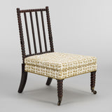 A LOW BOBBIN SIDE CHAIR.