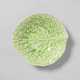 A GREEN CABBAGE LEAF DISH. ENGLISH, 1950'S.