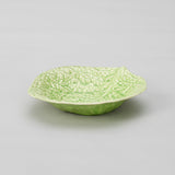 A GREEN CABBAGE LEAF DISH. ENGLISH, 1950'S.