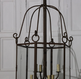 A VERY LARGE MID-20TH CENTURY HEXAGONAL SPANISH LANTERN.