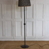 A CHIC 20TH CENTURY FRENCH METAL FLOOR STANDING LIGHT.