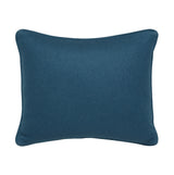 A SMALL HANDSTICHED NEEDLEPOINT PANEL OF COLEFAX AND FOWLER ARCHIVE BORDEAUX MADE UP AS A CUSHION.