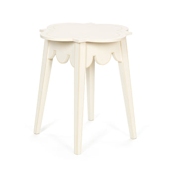 A SMALL D-END QUATREFOIL TABLE