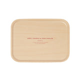 A SMALL VENEER TRAY WITH CLASSIC PRINT DESIGN