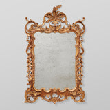 RECTANGULAR GILTWOOD MIRROR.