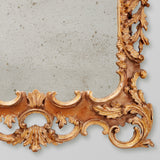 RECTANGULAR GILTWOOD MIRROR.