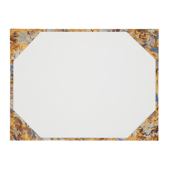 A FINE CARTONAGE BLOTTER IN MARBLEISED PAPER. AVAILABLE IN 3 COLOURS