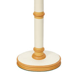 TURNED WOODEN COLUMN LAMP WITH OVAL BASE