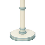 TURNED WOODEN COLUMN LAMP WITH OVAL BASE