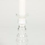 QUEEN ANNE GLASS LAMP.