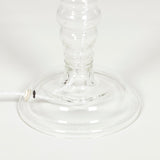 QUEEN ANNE GLASS LAMP.