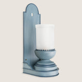 Ditchley Wall Light, metal body with frosted glass funnel. Made to order - supplied unpainted.
