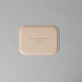 A small Sibyl Colefax and John Fowler birch veneer tray with a classic print design.