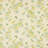 Sibyl Colefax & John Fowler 'Honeysuckle Lime Green' printed fabric.