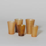 A collection of English horn beakers, late 19th century.
