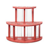 A TWO-TIER FLOWER HOLDER - IN PINK