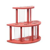 A TWO-TIER FLOWER HOLDER - IN PINK