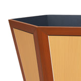 A HEXAGONAL WASTE PAPER BIN - PAINT CHART COLOUR NO.8