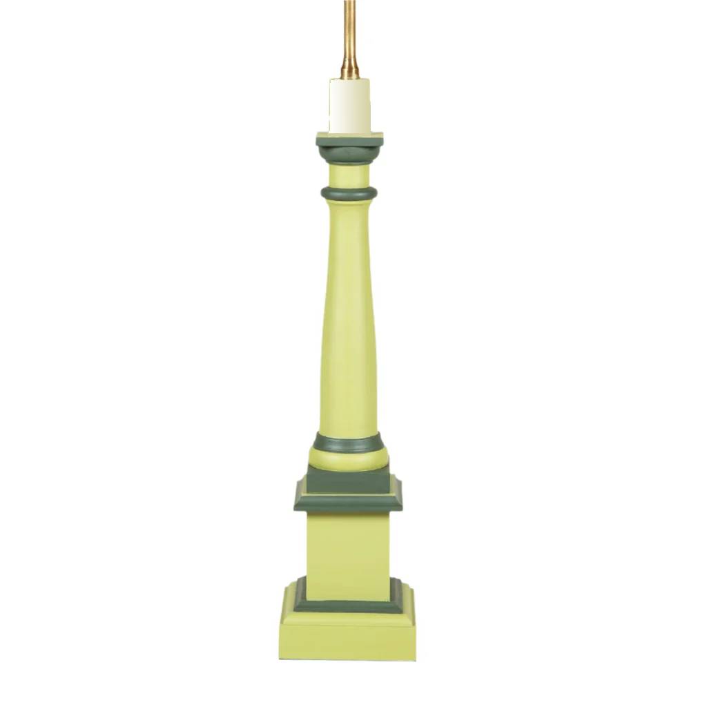 LARGE WOODEN COLUMN LAMP – Sibyl Colefax & John Fowler