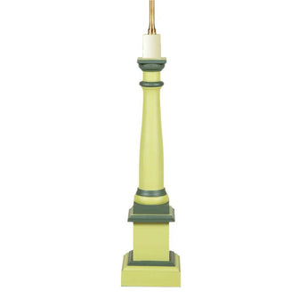 LARGE WOODEN COLUMN LAMP