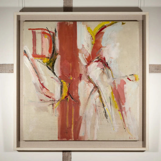 AN OIL ON CANVAS BY ADRIAN HEATH UNTILTLED, 1962