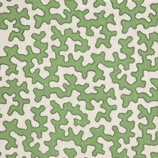 Sibyl Colefax & John Fowler - 'Green Squiggle' printed fabric.