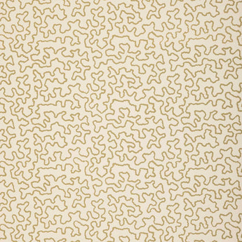 Sibyl Colefax & John Fowler 'Squiggle  Silhouette Caramel' Wallpaper