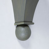 Square section ball finial wall brackets. Finished to our paint studio colours.