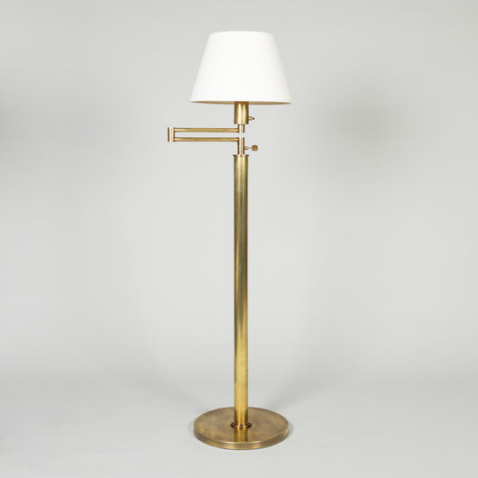 Billy Baldwin Standard Lamp. Antiqued Brass.