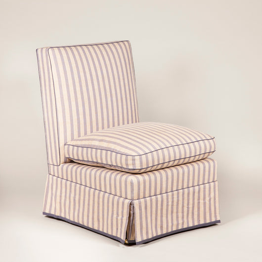 The Billy Baldwin chair made to order in the fabric of your choice.