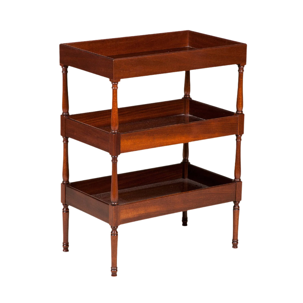 A RECTANGULAR THREE TIER TABLE – Sibyl Colefax & John Fowler