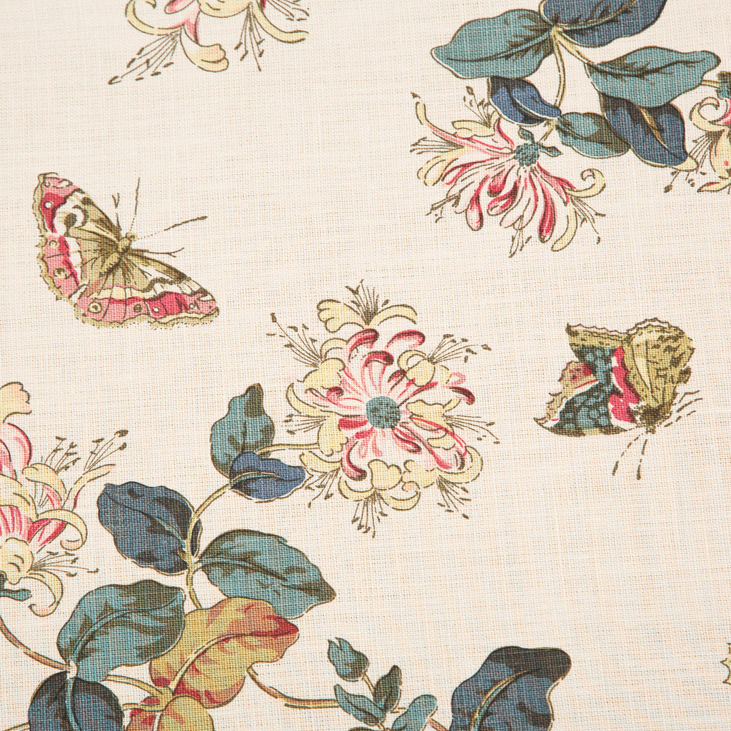 Sibyl Colefax John Fowler - 'Honeysuckle Dark Green' Printed Fabric ...