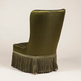 The Friar's chair. Made to order in the fabric of your choice.