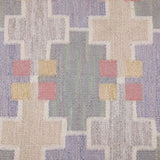 A handwoven Swedish flatweave rug, circa 1950.