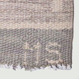 A handwoven Swedish flatweave rug, circa 1950.