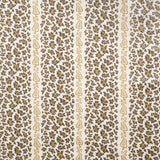 Sibyl Colefax & John Fowler - 'Leopard Stripe Brown' printed fabric.