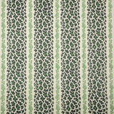 Sibyl Colefax & John Fowler 'Leopard Stripe Green' wallpaper.