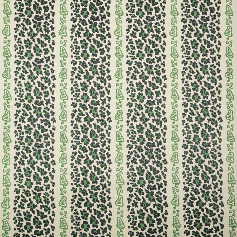 LEOPARD STRIPE GREEN – Sibyl Colefax & John Fowler