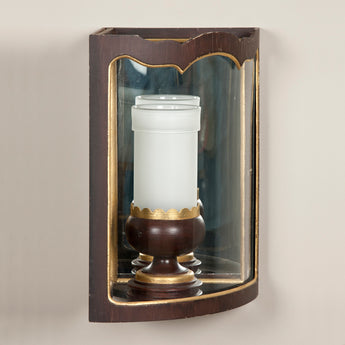 Corner wall lantern. Made to order in three sizes with bespoke finishes available. Price dependent on size and finish.
